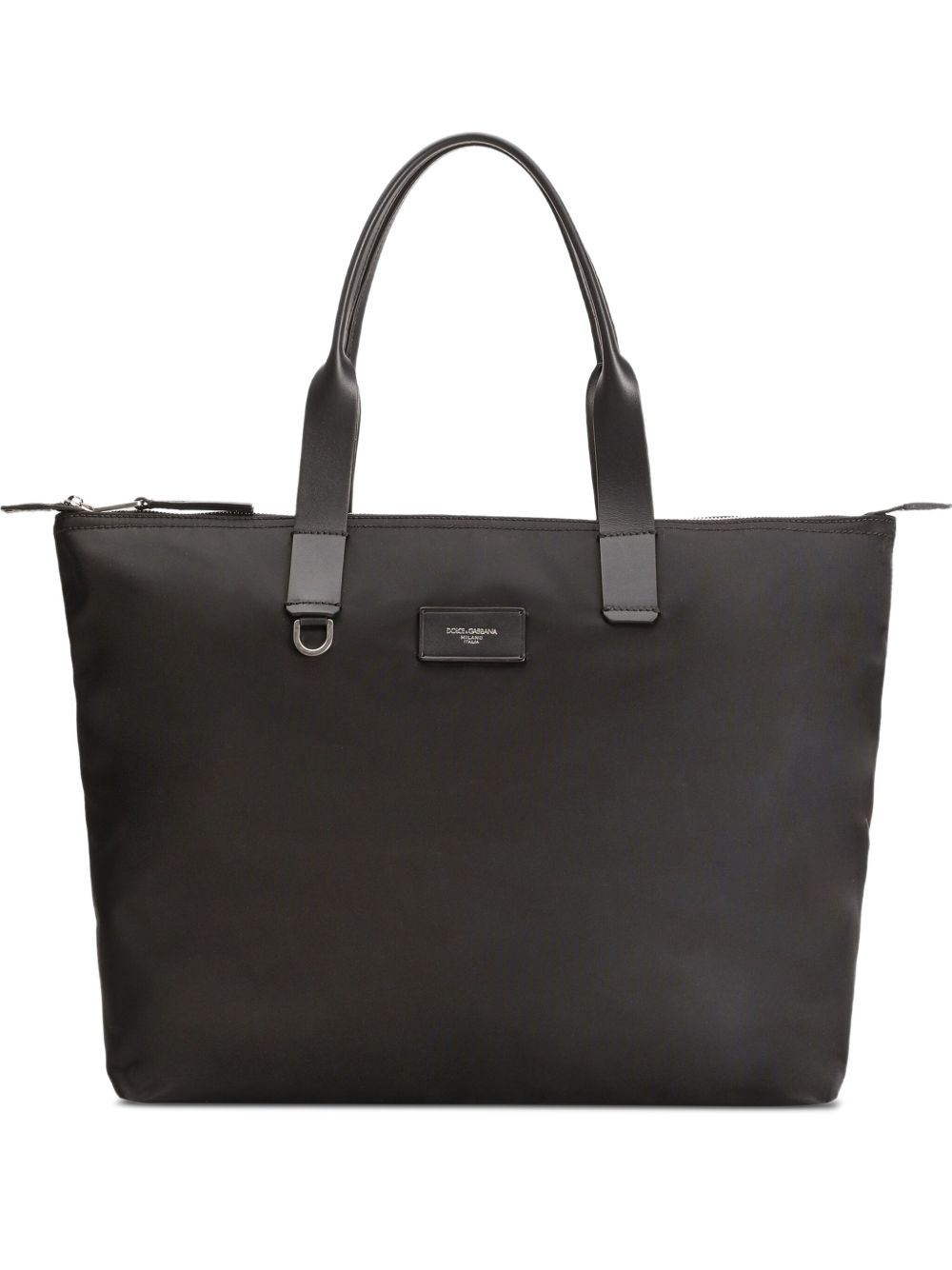 Dolce & Gabbana Adamo nylon and leather shopping bag
